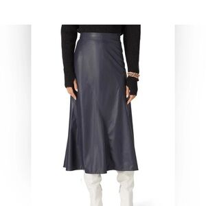 Rebecca Taylor Navy Midi Skirt